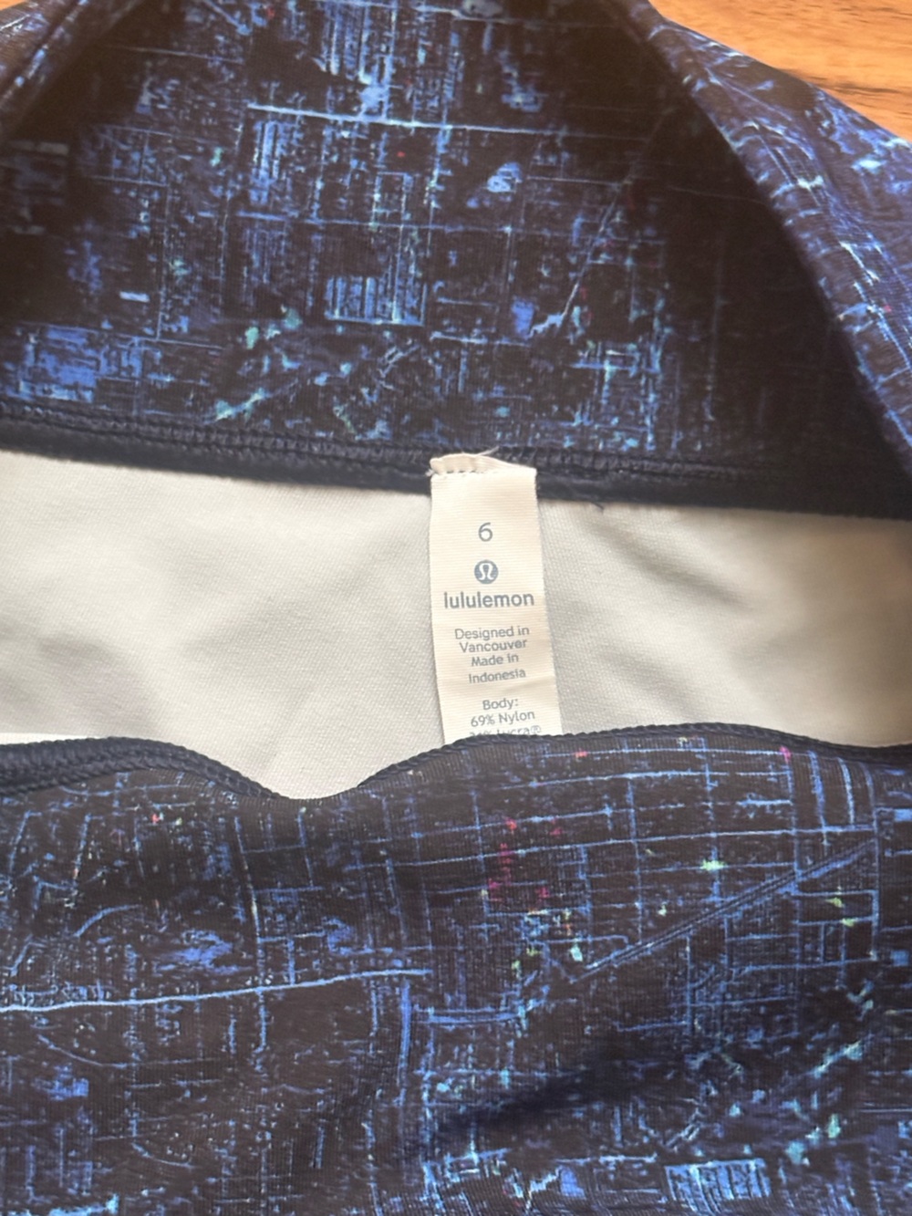 lululemon athletica Men's Navy Blue Patterned Skinny Jeans - Picture 3 of 6